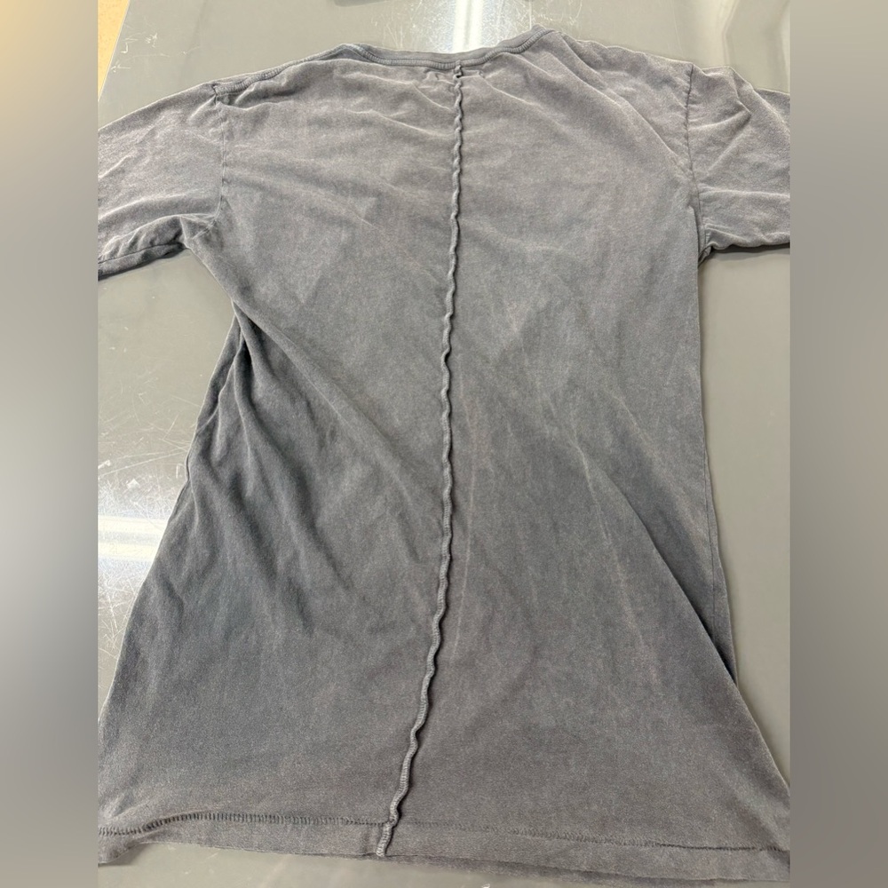Anine Bing Los Angeles Tee T-Shirt Washed Black Gray - Picture 3 of 7